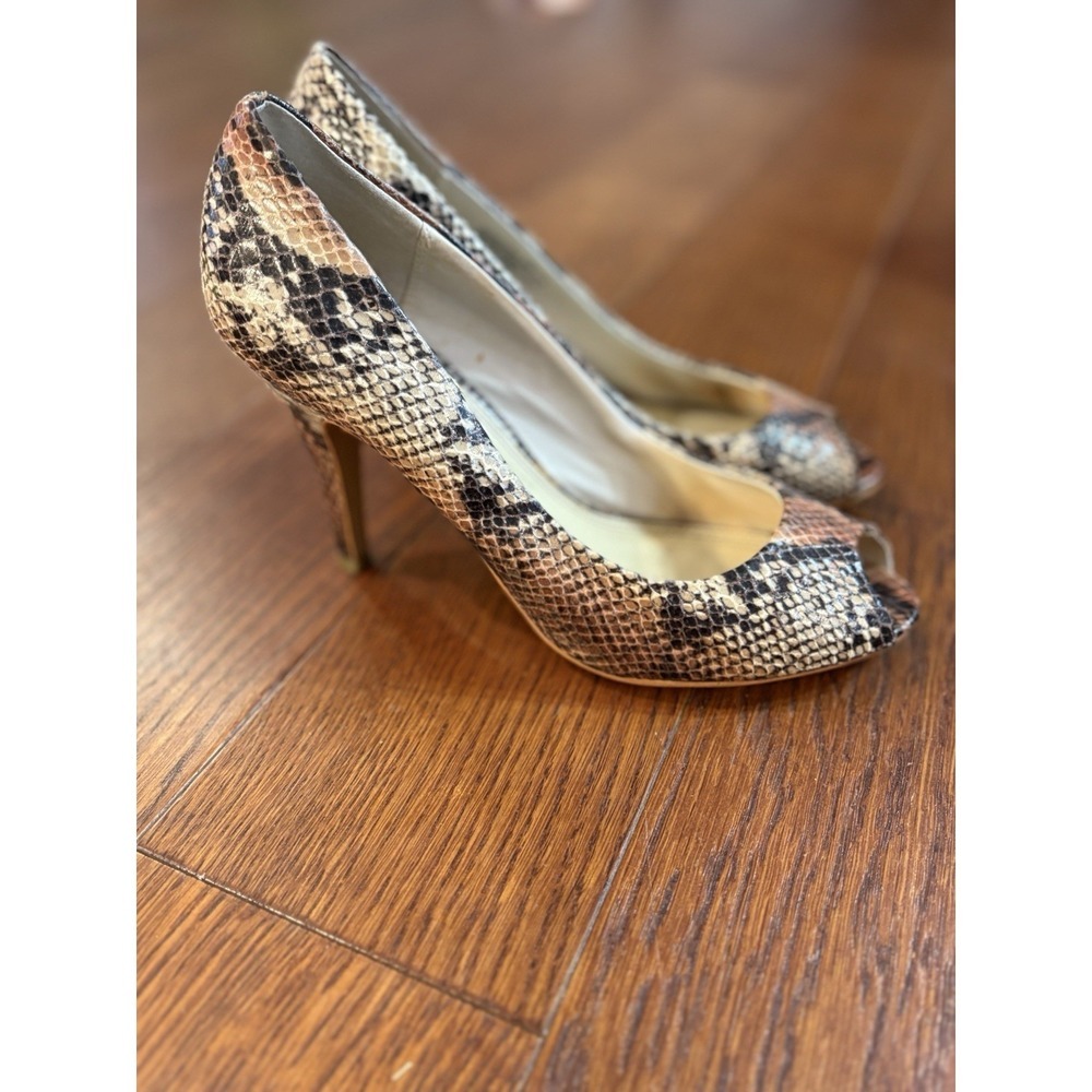 Chinese Laundry Shoes Womens 10 M Slip On Pumps Faux Snake Skin Stiletto Heels